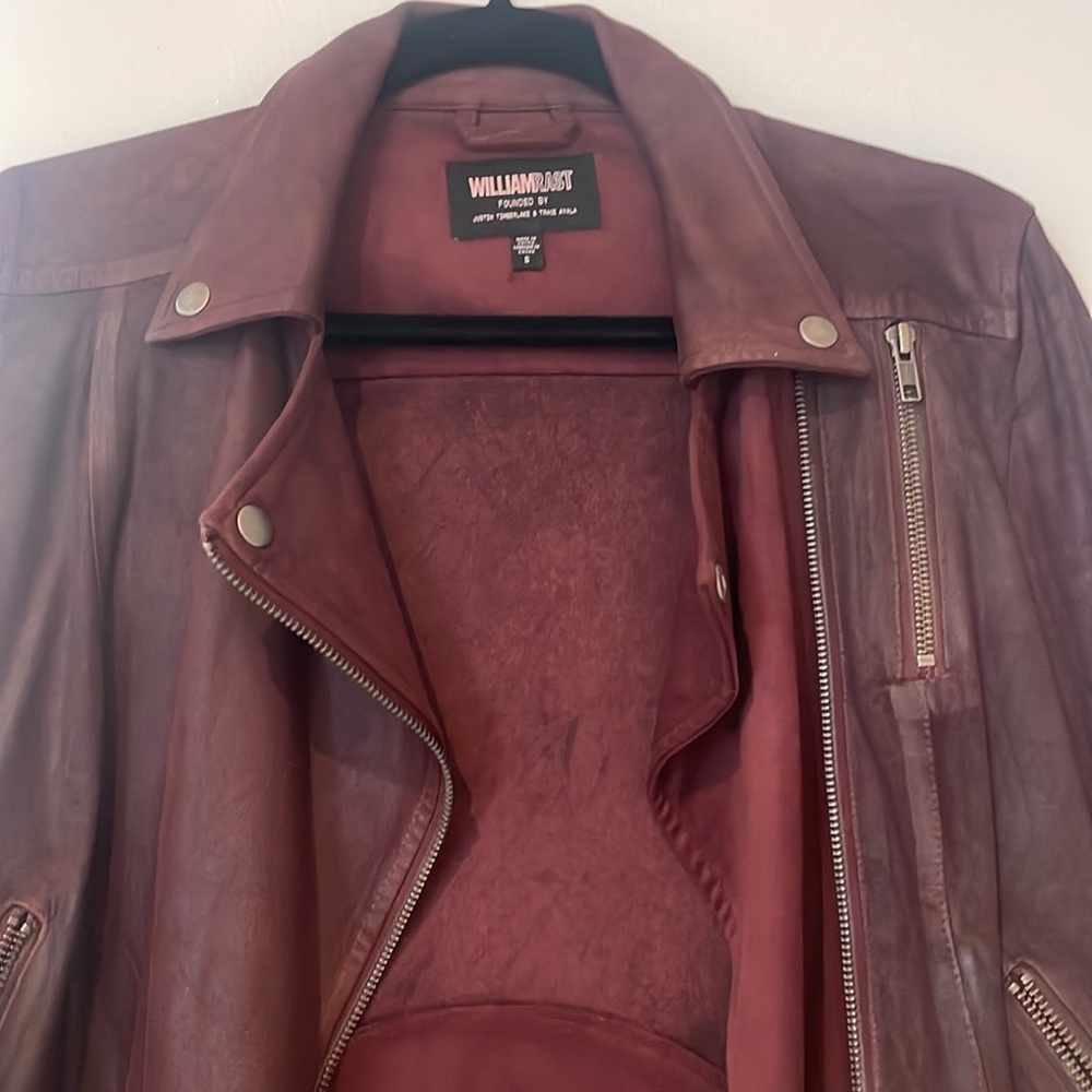 William Rast suede burgundy jacket